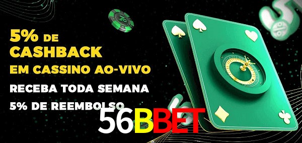 Promoções do cassino ao Vivo 56BBet